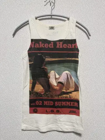 초기 LGB 르그랑 블루 미사용 새상품 NAKED HEART 탱크탑 S