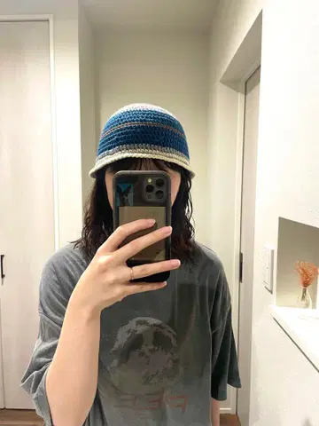 크로셰 모자 여름 크로셰 뜨개질 털실 코튼