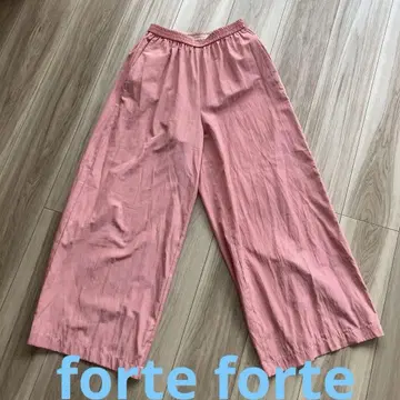 forte forte 타프타 와이드 팬츠