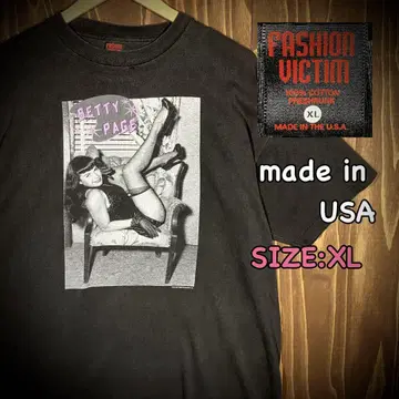 USA제 fashion victim batty page 티셔츠 XL