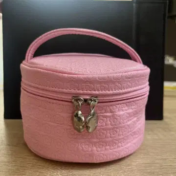 MARY QUANT 핑크 라운드 파우치