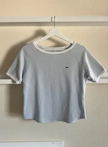 LACOSTE 라코스테 와플 티셔츠 얇은 블루 42 사이즈