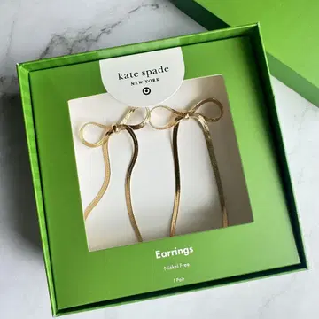 kate spade NEW YORK 귀여운 리본 드롭 귀걸이
