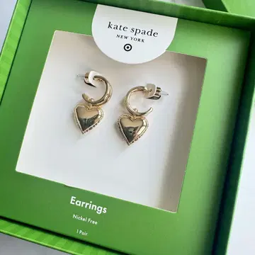 kate spade 골드 하트 귀찌