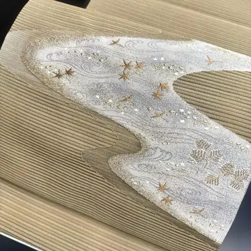 7-30 개기 나고야 오비 새상품급 순수 실크 기모노