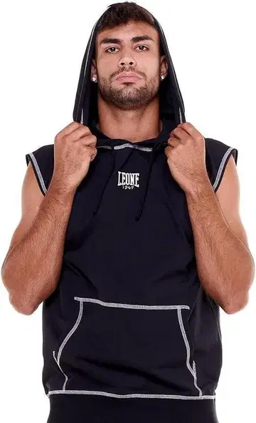 남성용 상의 슬리브리스 후디 La BOXE 남성용 3XL