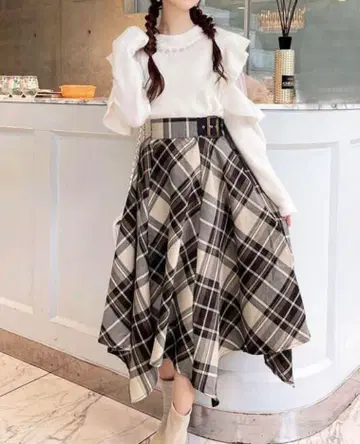 미셸 마카롱 롱 스커트 FREE SIZE