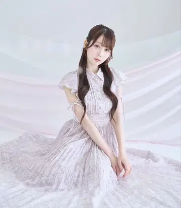RoseMuse 플리츠 플로럴 프린트 드레스 핑크