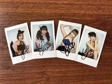나가타니 유키 친필 사인 폴라로이드 4장 세트