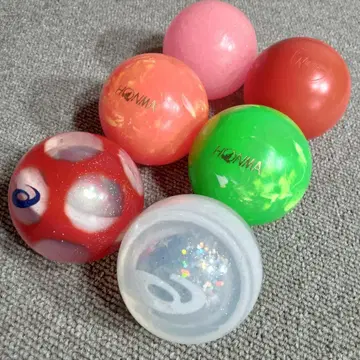 중고 파크 골프 공 6개, 공 캐치기 세트