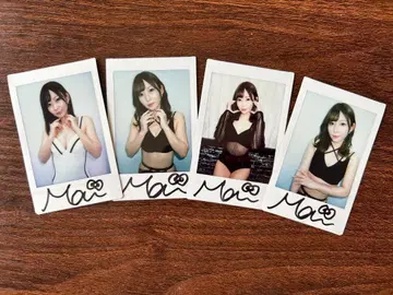 나나시마 마이 친필 사인 폴라로이드 4장 세트
