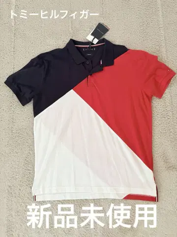 Tommy Hilfiger 다이애그널 컬러 블록 피케 셔츠 XL