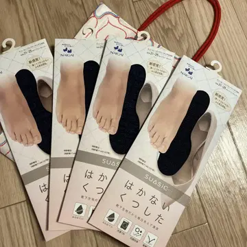 새상품 SUASIC 한시적 양말 4켤레 세트 인디고 네이비 나이agai