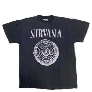 11804 NIRVANA 티셔츠 락 티셔츠 밴딩 티셔츠 양면 L