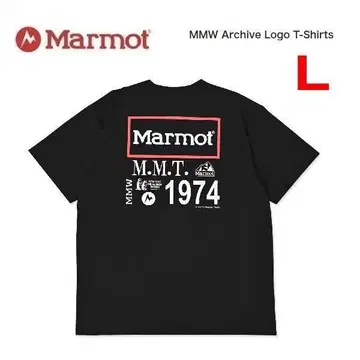 마모트 MMW 아카이브 로고 티셔츠 블랙 L MST077