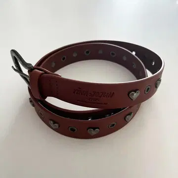 하트 스터드 벨트 TINA: JOJUN 오렌지 브라운