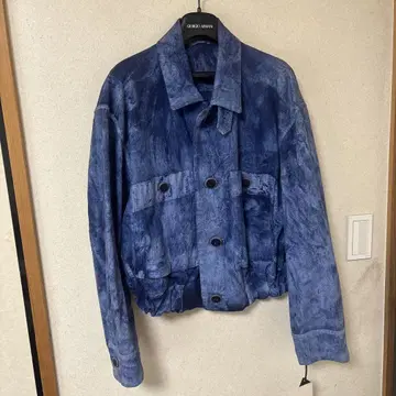 ISSEY MIYAKE 다크 블루 면 자켓 미사용 새상품