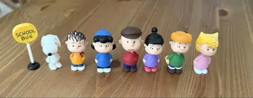 스누피 피규어 세트 컴플리트 나란히 세우면 3