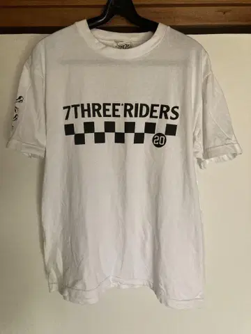 7THREE RIDERS 화이트 티셔츠 20주년 기념