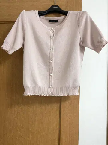 르네 반팔 가디건 36 핑크