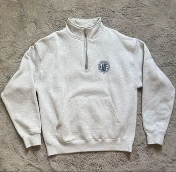 HUF 하프 지퍼 맨투맨 그레이
