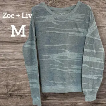 Zoe + Liv 카모플라주 패턴 긴팔 니트 M 카모플라주 패턴