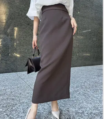 anuans 트리플 크로스 허리 파이핑 타이트 스커트