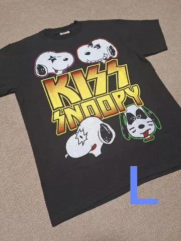 밴딩 티셔츠 KISS 스누피 새상품 L