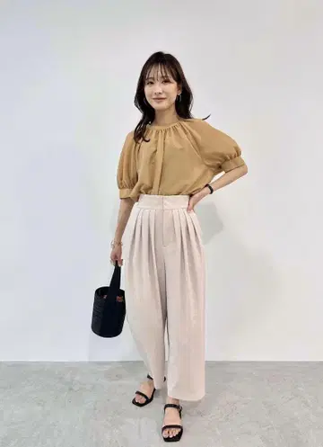 LOUNIE 턱 팬츠