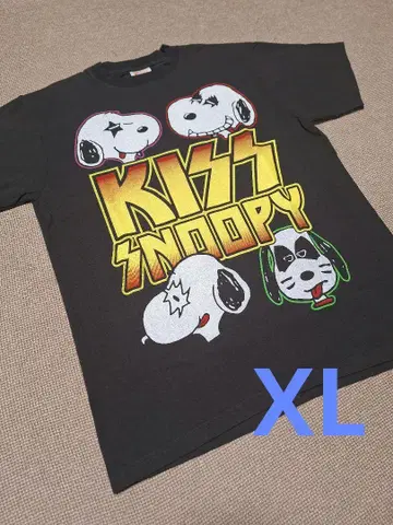 밴딩 티셔츠 KISS 스누피 새상품 XL