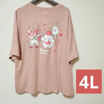 포켓몬 티셔츠 4L 페어리 타입 닌피아 페로파 퍼프 페로림
