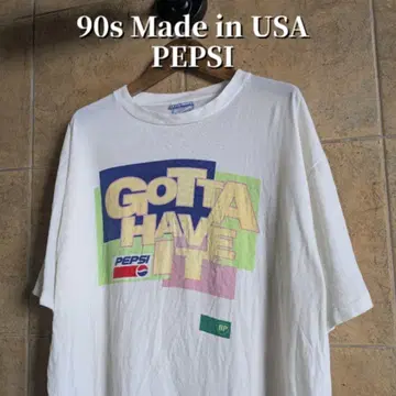 90년대 USA제 PEPSI 펩시 콜라 티셔츠 싱글 스티치