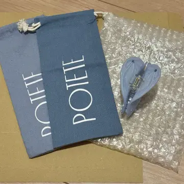 POTETE 리본 하트 클립