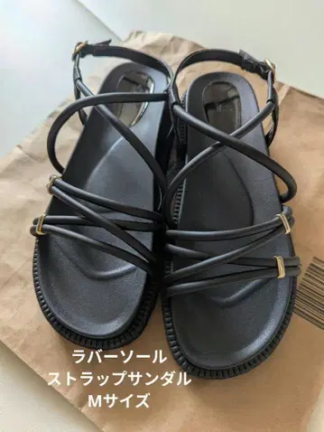 블랙 스트랩 샌들 NUOVO