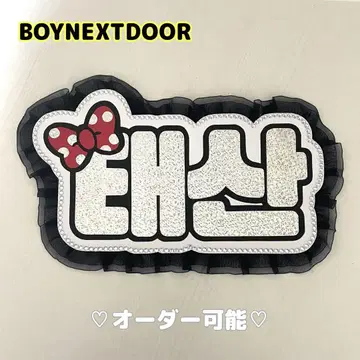 네임 보드 테산 네무보 boynextdoor 실버 홀로그램