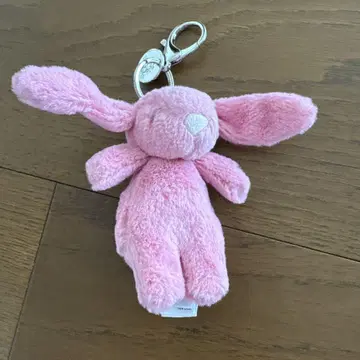 Jellycat 핑크 토끼 키링