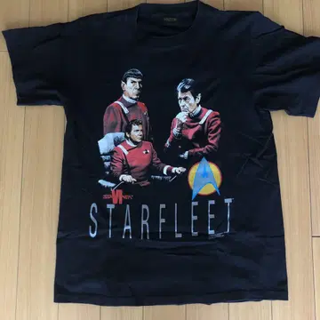 90s 스타 트렉 영화 티셔츠 무비 빈티지