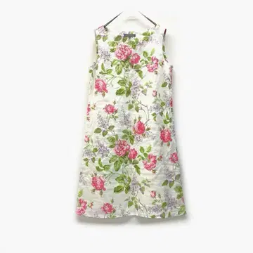 LAURA ASHLEY 로라 애슐리 린넨 슬리브리스 원피스 1887
