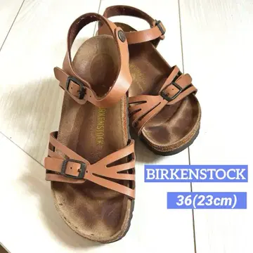 단종 상품 BIRKENSTOCK 바리 앵클 스트랩 샌들 브라운 36