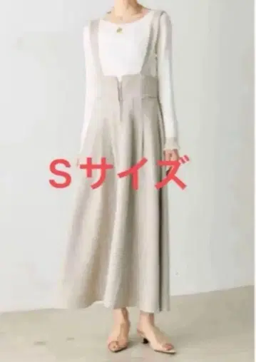 트위드 터치 하이 웨스트 프론트 지퍼 잔스카 Frene 후라네 S