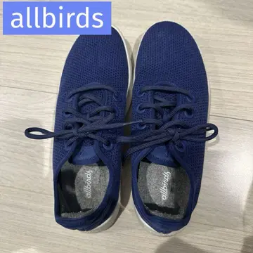 allbirds 네이비 세탁 가능한 메쉬 여성용 스니커즈 25.5cm