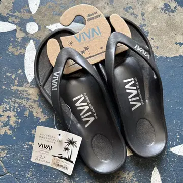 VIVA! 비바 아일랜드 비치 샌들 블랙 22cm