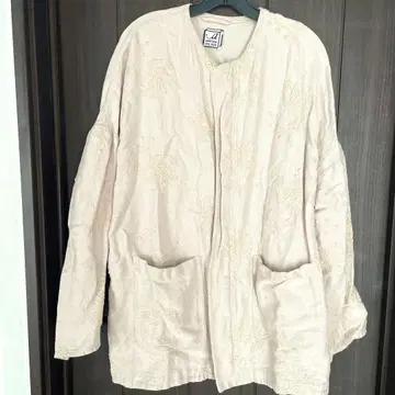 ANNTIAN 자수 노카라 자켓
