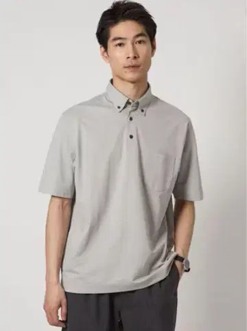 그린 라벨 릴랙싱 드라이 축구 버튼 다운 피케 셔츠 수분 흡수 속건성
