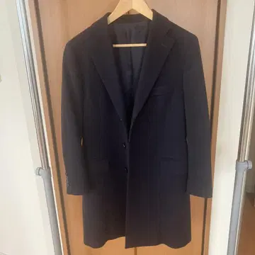 BARNEYS NEW YORK 네이비 체스터 코트
