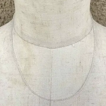 SILVER925 OVAL CHAIN NECKLACE/실버/목걸이