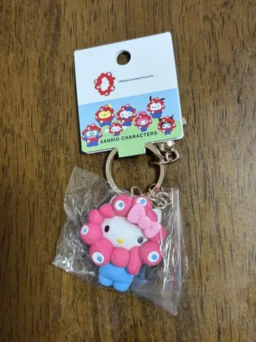 산리오 만박 헬로키티 미야쿠미야쿠 핑크 키링