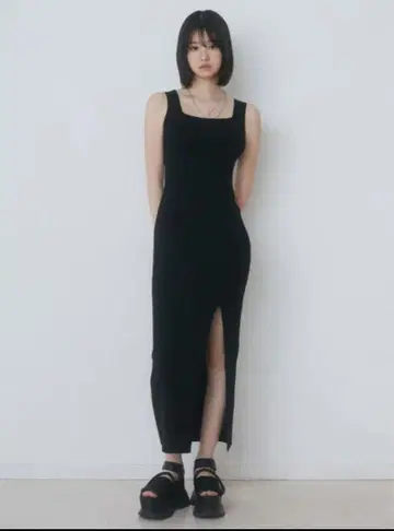 EMODA 코드 탱크 샌들 블랙