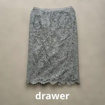 drawer 드로어 레이스 타이트 스커트 그레이 36