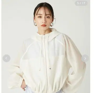 FRAY I.D 프레이 아이디 푸마 시어 오간자 숏 블루종